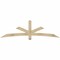 Ekena Millwork Alberta Rough Sawn Timber Gable Bracket, Douglas Fir, 84"W x 24"H x 2"D x 4"F, 7/12 Pitch GBW084X24X0204ALB00RDF - alternate 1